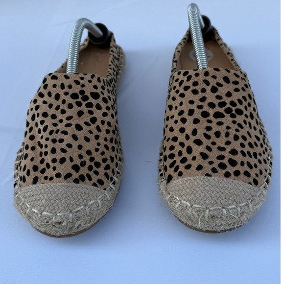 Catherine Malandrino Animal Print Slip-On Flats Espadrilles Size 7.5 - Picture 3 of 8